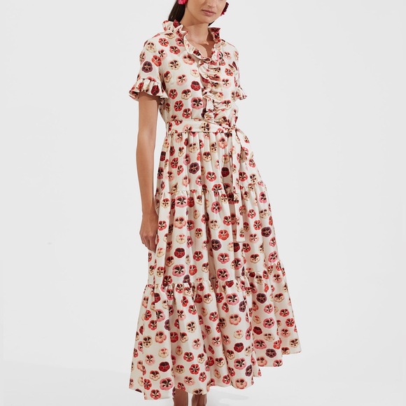 La Doublej Long And Sassy Midi Dress
Micro Pansy in Silk Twill - Picture 2 of 15